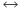↔